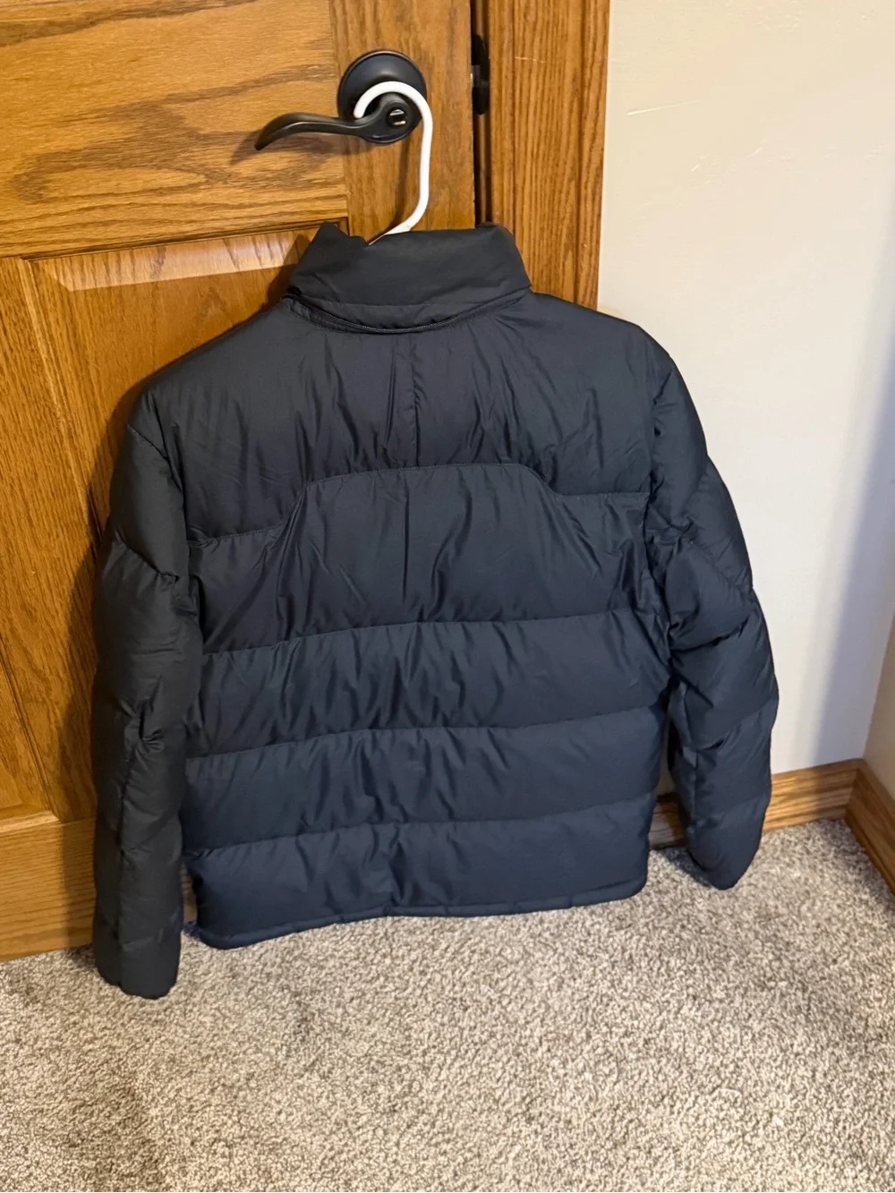 Polo by Ralph Lauren Black Puffer Jacket with Red Pony Logo